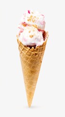 Ice cream image on white