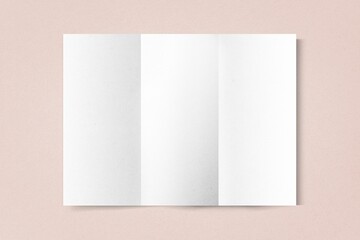 Blank tri-fold brochure, business branding