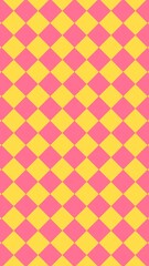 Pink check pattern phone wallpaper, geometric design
