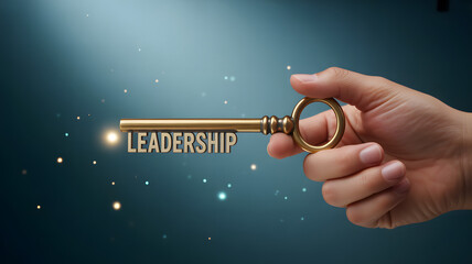 Unlock success with this elegant golden key symbolizing leadership and opportunity, a powerful visual for business growth and achievement.