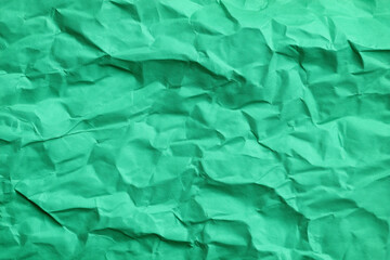 crumpled green paper texture