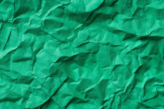 crumpled green paper texture