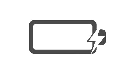 Digital Battery Indicator Showing Low Energy Levels and Power Drain Isolated on Transparent Background Graphic