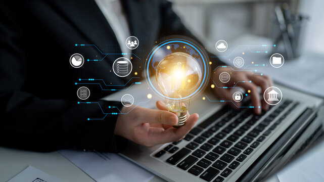 A global business network and digital infrastructure concept. A worldwide connection of services including data, finance, and secure communication. Motif