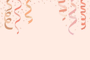 Obraz premium Ribbons decoration frame background, event design