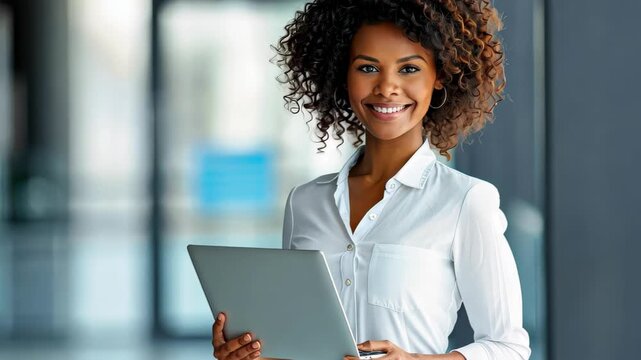 Professional Portrait: A confident business professional, radiating poise and expertise, is captured in a formal setting, exuding success and drive.