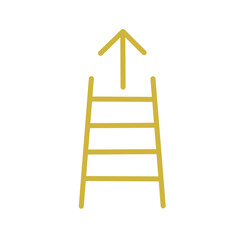 Career ladder growth icon