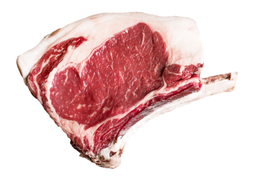 Raw png rib eye steak sticker, transparent background