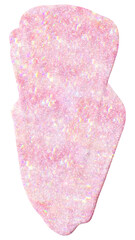Shiny sparkle pink paint png sticker brush stroke