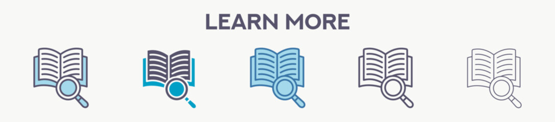 Learn More Icon Pack For Graphic Design - Multi Styles