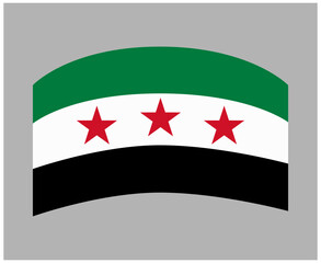 Syria Flag Symbol Icon Vector Illustration Abstract Design Element