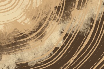 Sepia abstract wavy lines with layered waves and organic flow, suitable for vintage or natural wood effects
