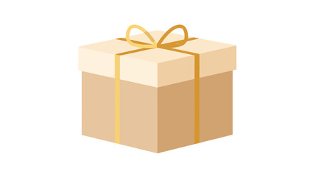 Gift Box Present with Ribbon, Festive Celebration, Holiday, Birthday, Surprise