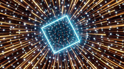 glowing blue square dynamic futuristic digital energy background | technology, futurism, energy, abstract, digital theme - Powered by Adobe