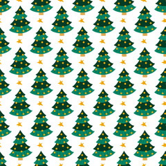 Christmas seamless pattern in hand draw style