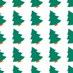 Obraz premium Christmas seamless pattern in hand draw style