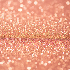 Sparkling Rose Gold: A close-up view captures the mesmerizing allure of rose gold glitter, glistening with a soft, warm radiance that evokes a sense of luxury and enchantment.