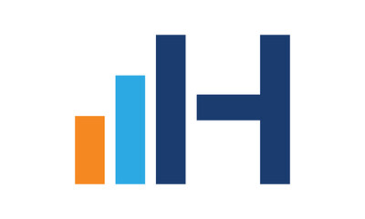 Modern Letter H Finance Logo