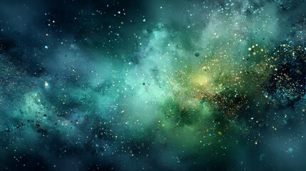 Obraz premium Abstract space background with bright stars, galaxy, and dark nebula cosmos illustration