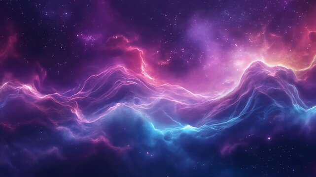 Cosmic Nebula A mesmerizing display of vibrant colors swirling through the vast expanse of space, 16K