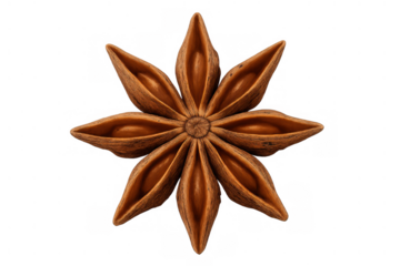 Star anise adding unique flavor to culinary dishes and beverages, a dried spice ingredient with an aromatic scent