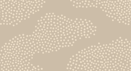Elegant beige background with clustered dots creating a calming and minimal design