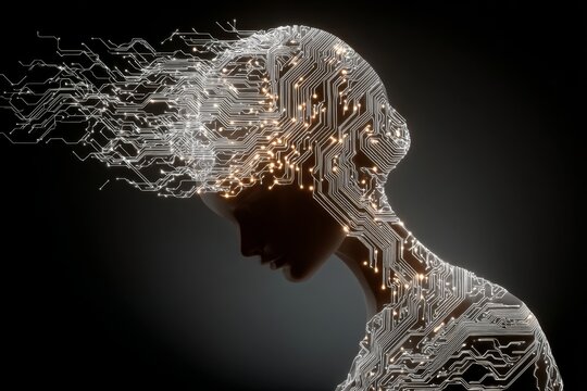 Revolutionizing education with ai: the future of personalized learning. Tech collaboration. Immerse in learning: ai-powered tutoring systems enhance student engagement. Cyber technology.