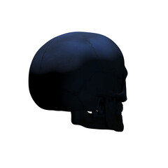 human skull, transparent background, 300 dpi
