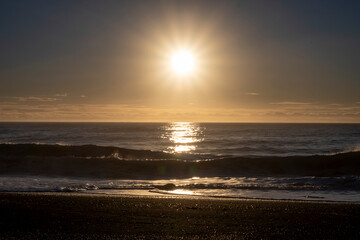 Fototapeta premium Sunset on the Atlantic Ocean in Tenerife Canary Islands Spain