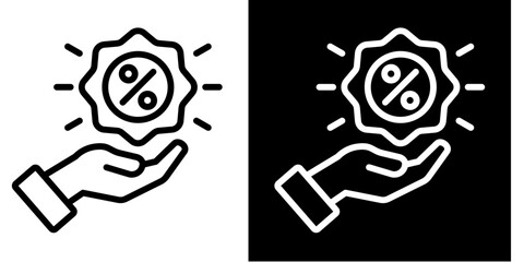 Promotion  Icon Set White Style Collection