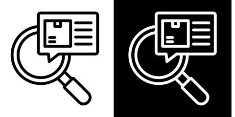 Search  Icon Set White Style Collection