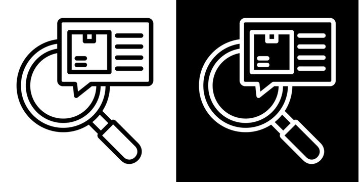 Search  Icon Set White Style Collection