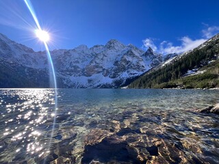 lake in the mountains