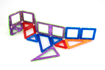 Early Construction of Vibrant Magnetic Block Dinosaur