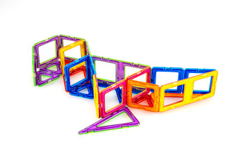 Step-by-Step Assembly of Colorful Magnetic Dinosaur