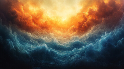 Abstract depiction of energy and flow, with vibrant luminous waves and dynamic motion, creating a futuristic, fluid, and visually striking digital art scene.