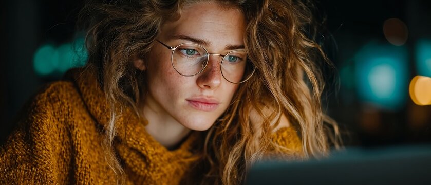 Guardians of the network: women in cybersecurity and data protection. Dark aesthetic. Crafting security solutions in a cutting-edge digital workspace. Minimal layout. Bold contrast.