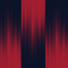 Red halftone dots blue color pattern gradient grunge texture background. Dot pop art comic sport style vector  football, basketball, baseball, tennis, rugby, bicycling background grunge