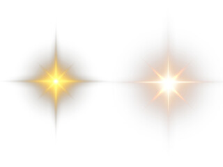 Collection of Golden star burst abstract background with festive light and snowflake pattern transference background