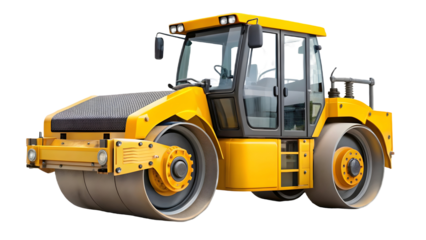 bulldozer isolated on white