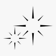 Fototapeta premium Minimalist starburst illustration vector