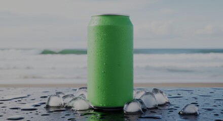 Green Tin Object for Green Screen Editing in Various Scenes