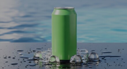 Green Tin Object for Green Screen Editing in Various Scenes