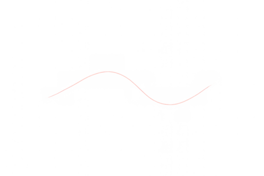Sine wave showing periodic oscillation and a smooth curve, representing frequency, sound, or data on transparent background