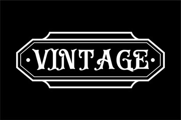 Classic vintage label design with old fashioned typography.