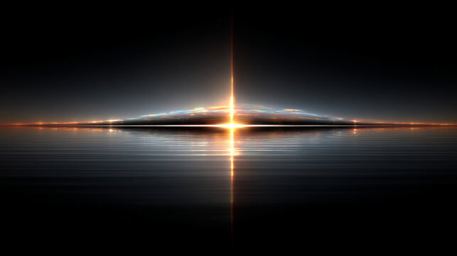 Mind calm visualized as balanced symmetrical light radiating harmony focus and serenity with soft glowing patterns symbolizing inner peace clarity mental balance and meditative state