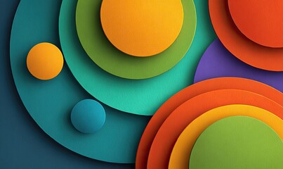 Overlapping colorful circles