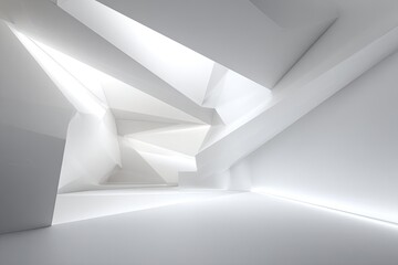 Modern White Architectural Interior Design