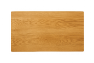 Empty light brown wooden tabletop with natural wood grain texture, perfect for product display, transparent background