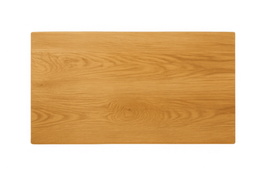 Empty light brown wooden tabletop with natural wood grain texture, perfect for product display, transparent background